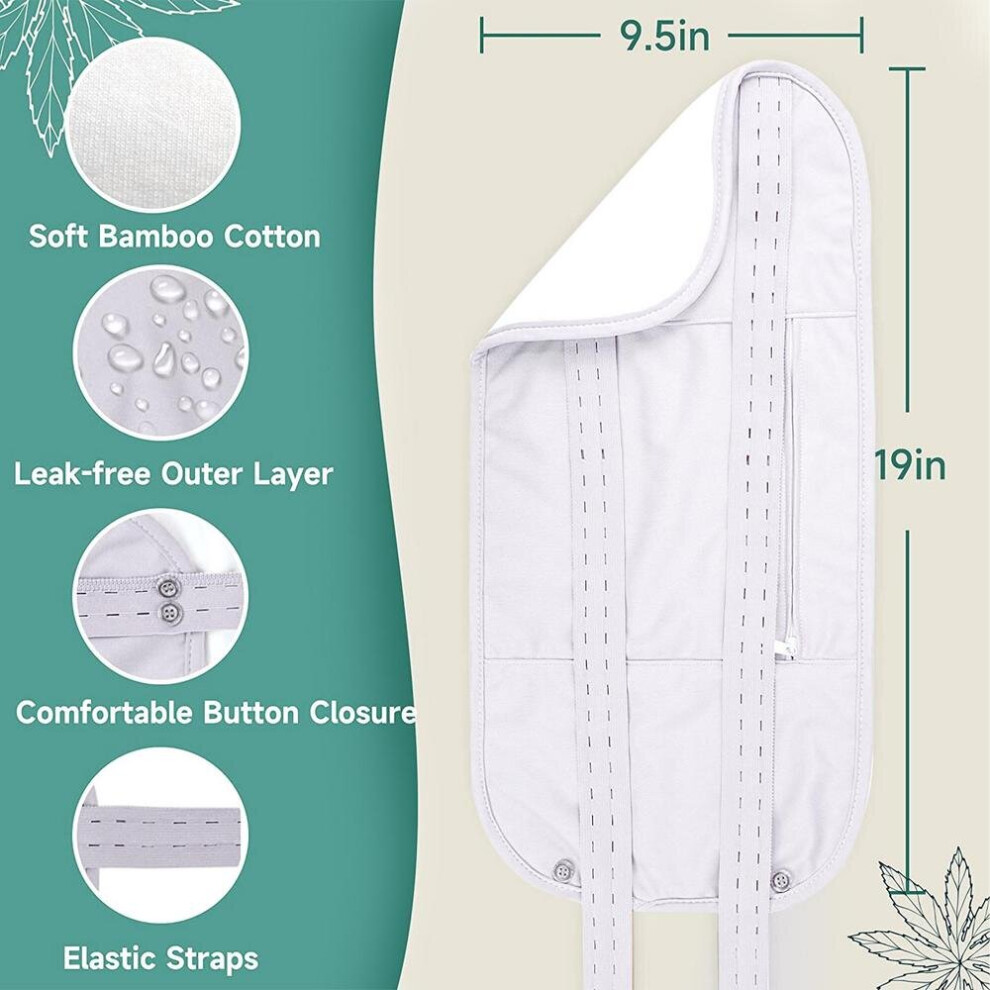 Dechoicelife White (A-) Castor Oil Pack Organic Castor Oil Compression Wrap Self Conditioning Improvement Supplies For Bowel Movements Digestion