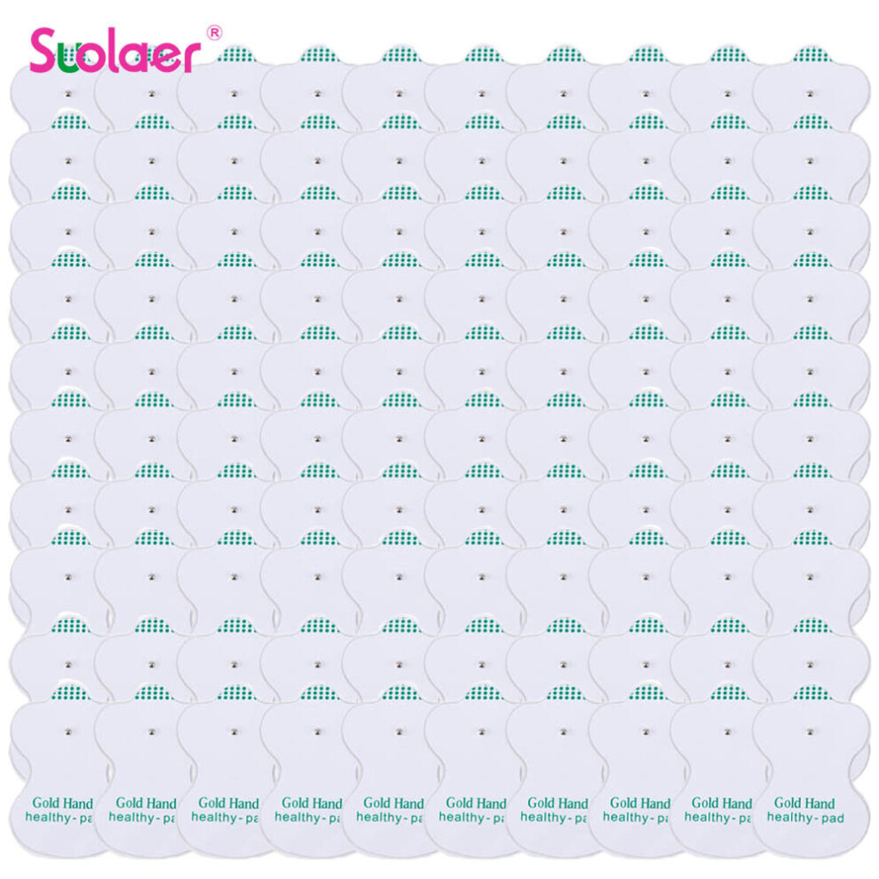 Dechoicelife (A-100Pcs(50 Pair)5X7cm) Tens Electrodes Pads Physiotherapy Accessories Ems Muscle Stimulator Patch Self Adhesive Replaceable Reusable Body Massager P