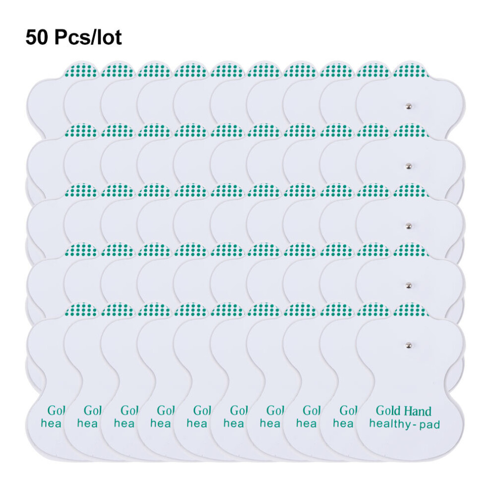 Dechoicelife (A-50Pcs(25 Pair)5X7cm) Tens Electrodes Pads Physiotherapy Accessories Ems Muscle Stimulator Patch Self Adhesive Replaceable Reusable Body Massager Pa