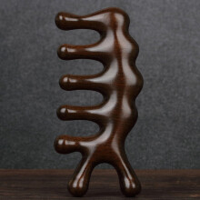 (a-NH) Body Meridian Massage Comb Sandalwood Five Wide Tooth Comb Anti-static Smooth Hair Acupuncture Therapy Blood Circulation tools