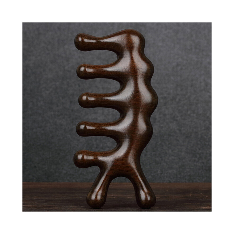 Dechoicelife Unisex Not,Specified (A-Nh) Body Meridian Massage Comb Sandalwood Five Wide Tooth Comb Anti-Static Smooth Hair Acupuncture Therapy Blood Circulation Tools
