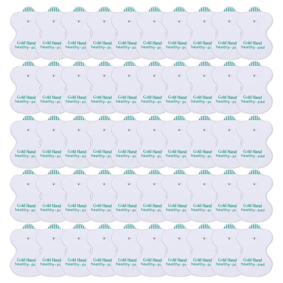 Dechoicelife (A-60Pcs(30 Pair)5X7cm) Tens Electrodes Pads Physiotherapy Accessories Ems Muscle Stimulator Patch Self Adhesive Replaceable Reusable Body Massager Pa