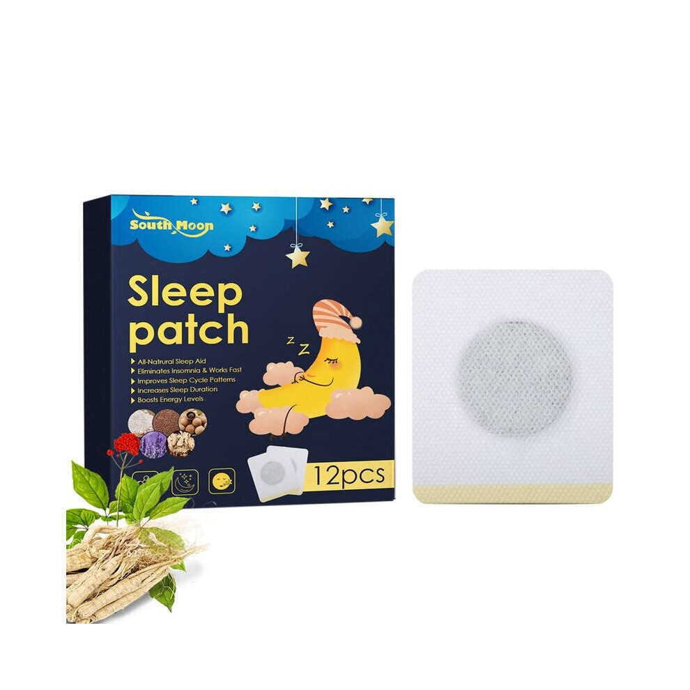 Dechoicelife Sleep Aid Patches 12Pcs Herbal Sleeping Aid Patch Improve Quality Sleep And Eliminate Tiredness For Men & Women Sleeping Gifts