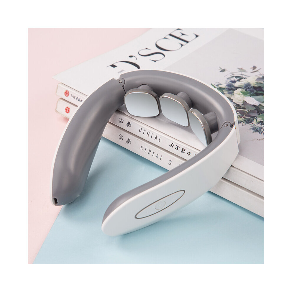 Dechoicelife (A-A1) Neck Massager Pulse Current Massage Multiple Massage Heads Heat To Relieve Cervical Pain Massager