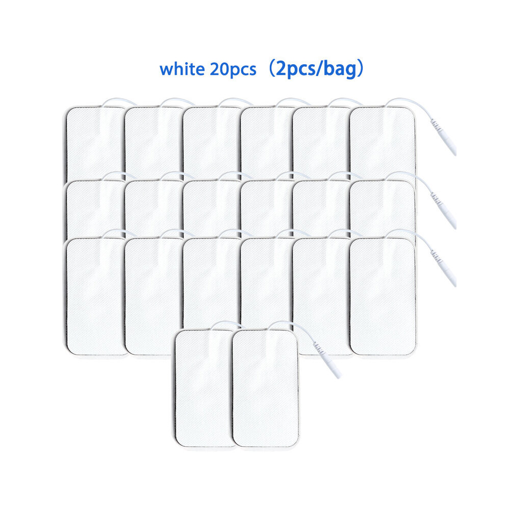 Dechoicelife White (A-20Pcs 5X9cm ) Tens Ems Nerve Muscle Stimulator Electrode Pads Non-Woven Fabric Self Adhesive Patch For Tens Acupuncture Physiotherapy Machine