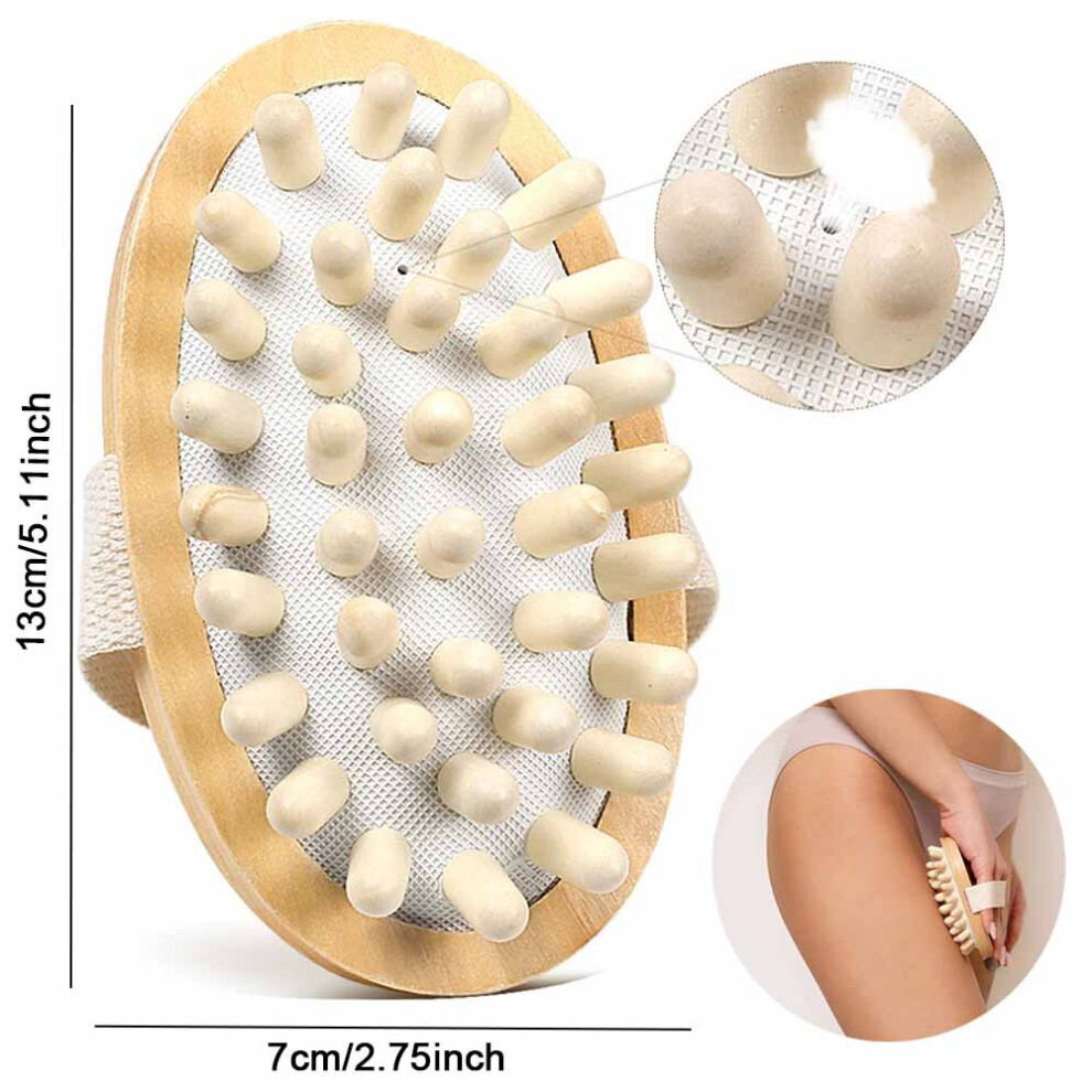 Dechoicelife (A-Style D) Wood Therapy Mushroom Massager Maderoterapia Colombiana For Lymphatic Drainage, Muscle Pain Relief, Full Body Anti-Cellulite