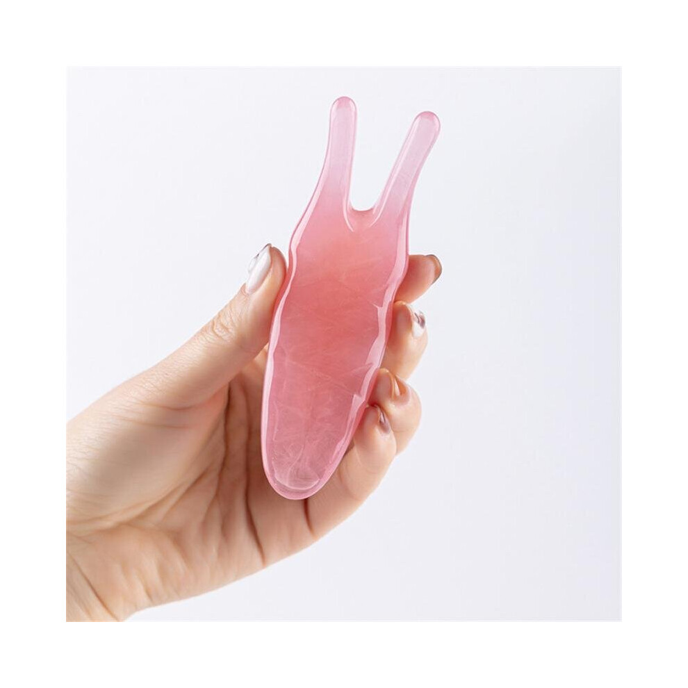 Dechoicelife (A-Tender Pink) Facial Massage Scraper Reduce Eye Edema Tighten And Tone Skin. Nasal Scraper Improve Skin Elasticity Scraping Plate
