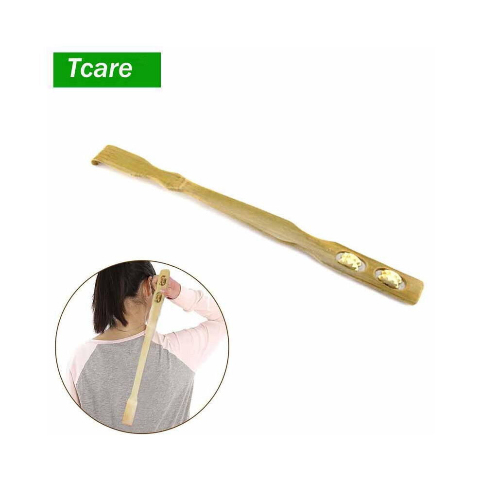 Dechoicelife Tcare 45Cm Bamboo Wooden Massager Corded Itch Therapeutic Relaxer Massager Mat Back Scratcher Massage Rollers Ma Massager Mount