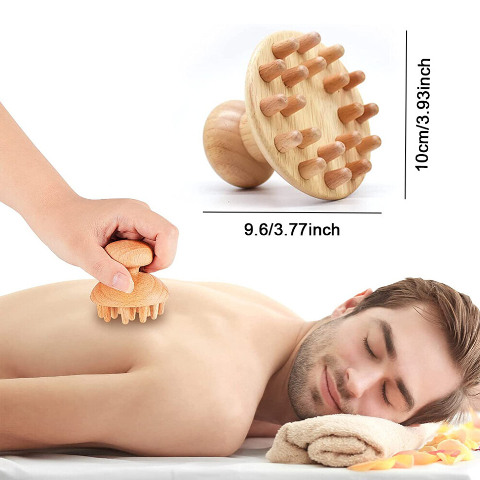 Dechoicelife (A-Style C) Wood Therapy Mushroom Massager Maderoterapia Colombiana For Lymphatic Drainage, Muscle Pain Relief, Full Body Anti-Cellulite