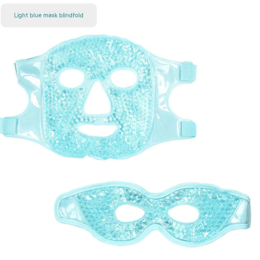 Dechoicelife (A-Violet) Gel Cold/Warm Face Eye+Facial Masks Hot Ice Pack Korean Skin Care Relieve Fatigue Reusable Mask Super Soft Cold Ice Care Mask