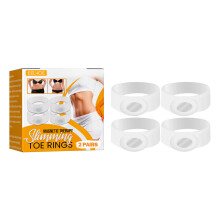 2pcs/pair Magnetic Therapy Slimming Products Fast Lose Weight Burn Fat Reduce Fats body Silicone Foot Massage Magnetic Toe Rings