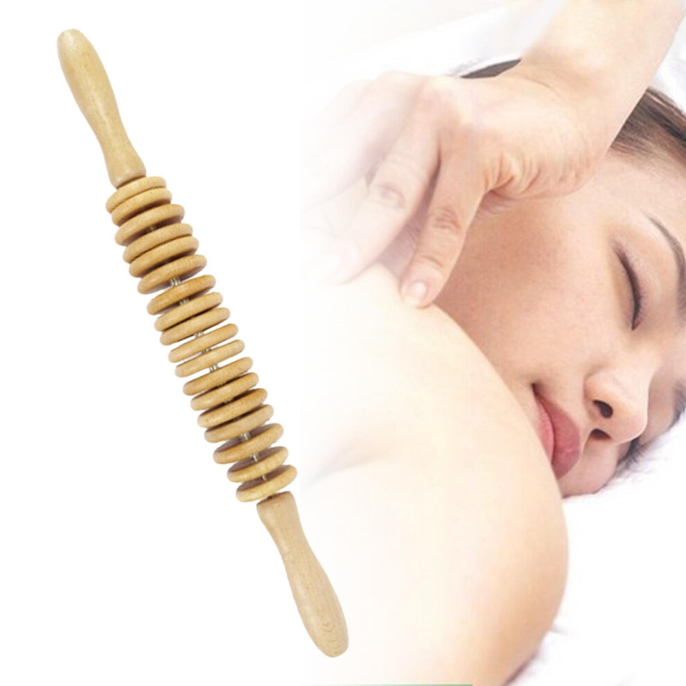 Dechoicelife Wood Gua Sha Roller Stick Scraping Stick Stick Back Massage Roller For Sports Injury Muscle Pain Relieving Gym