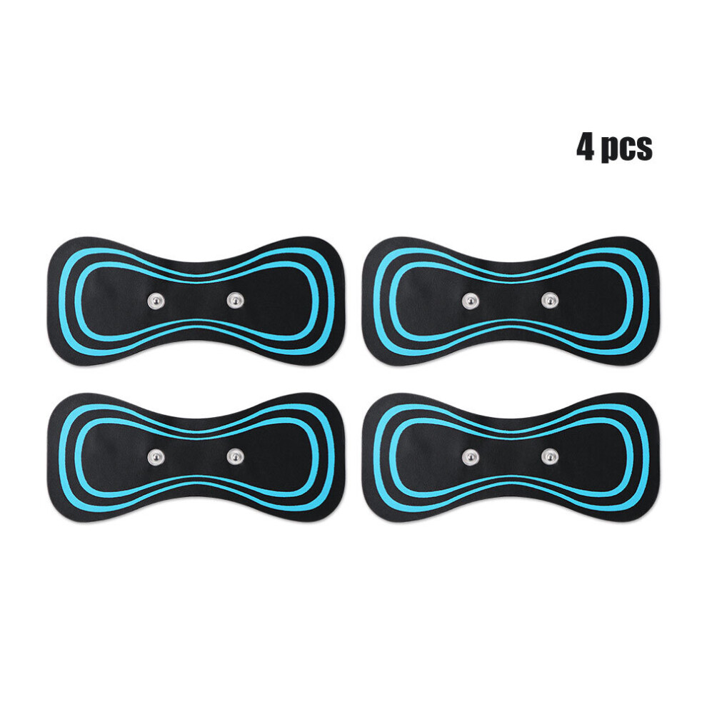 Dechoicelife (A-4Pcs) Portable Massage Pads Ems Neck Massager Electric Body Shaping Massage Sticker Pad For Shoulder Leg Arm Abdomen Muscle Stimulator