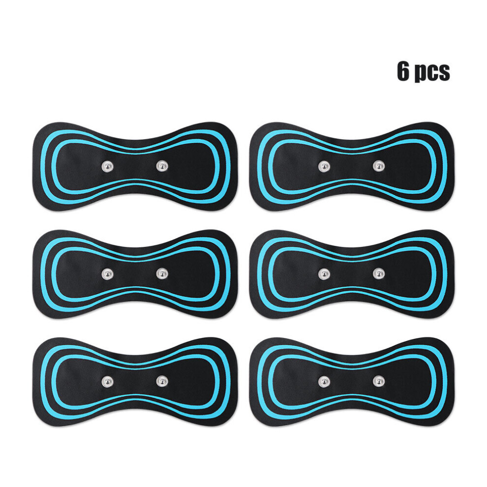 Dechoicelife (A-6Pcs) Portable Massage Pads Ems Neck Massager Electric Body Shaping Massage Sticker Pad For Shoulder Leg Arm Abdomen Muscle Stimulator
