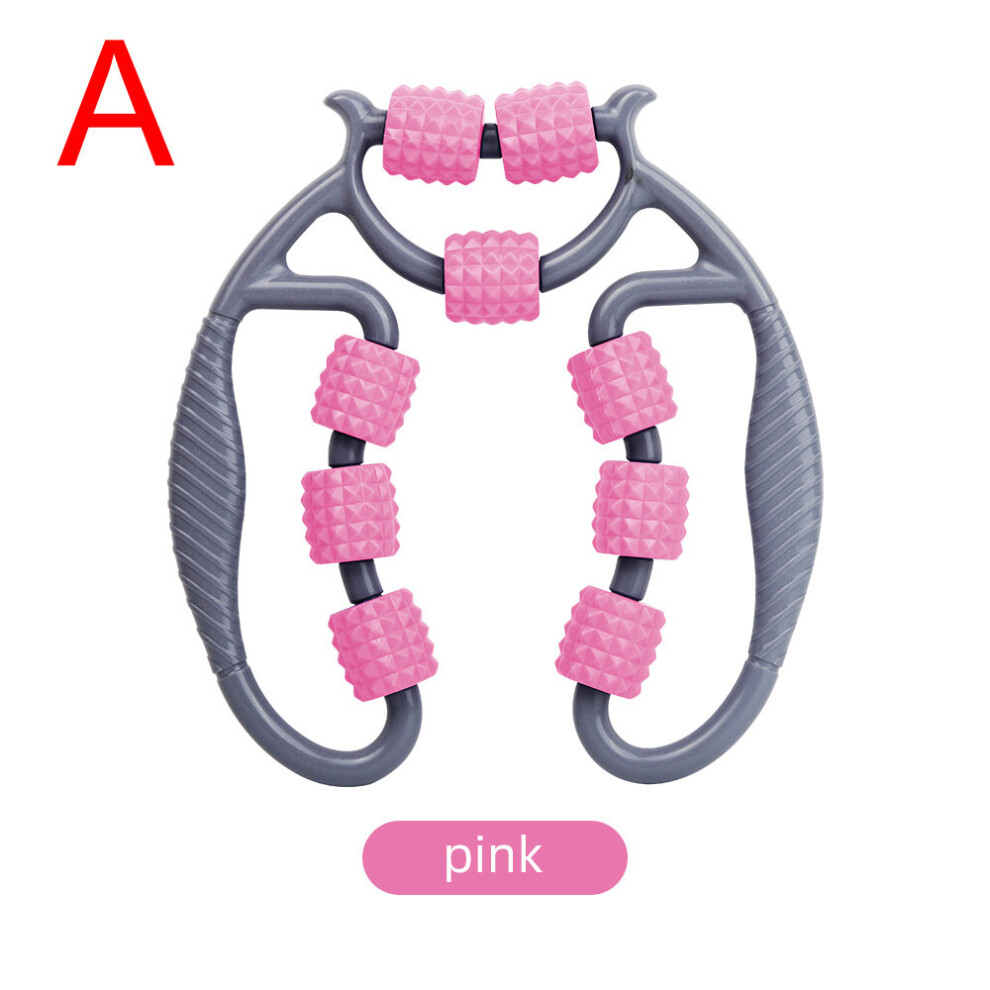 Dechoicelife Pink (A-A 9 Wheels) Anti-Cellulite Massager Leg Massage Roller Cellulite Massager Leg Massager Body Slimming Roller Massage For Body Massage