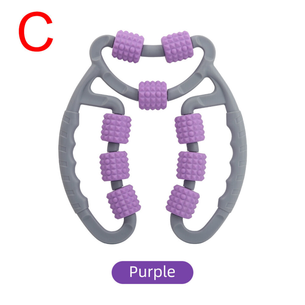 Dechoicelife Purple (A-C 9 Wheels) Anti-Cellulite Massager Leg Massage Roller Cellulite Massager Leg Massager Body Slimming Roller Massage For Body Massage