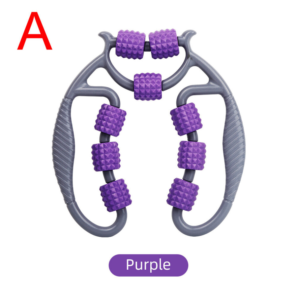 Dechoicelife Purple (A-A 9 Wheels) Anti-Cellulite Massager Leg Massage Roller Cellulite Massager Leg Massager Body Slimming Roller Massage For Body Massage