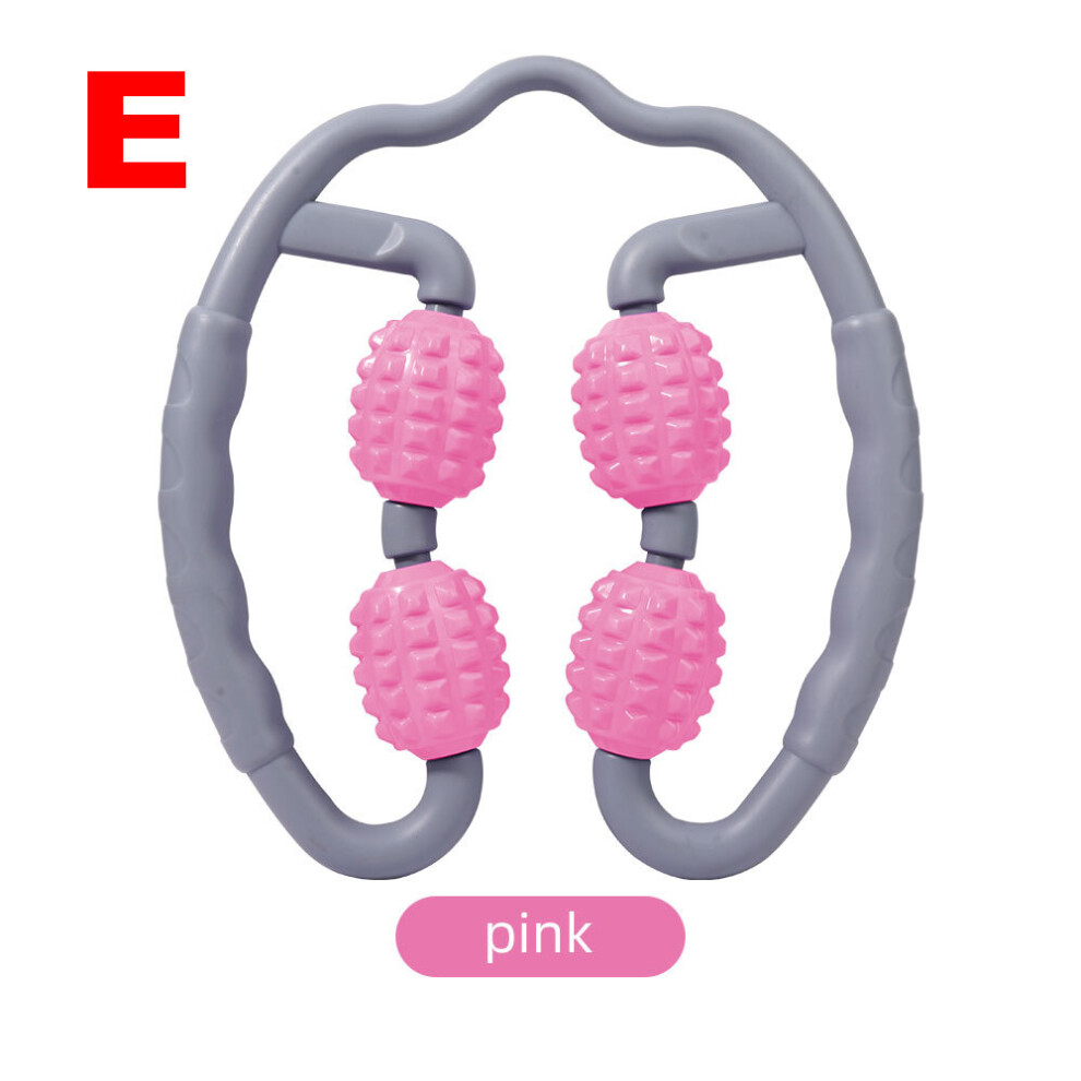 Dechoicelife Pink (A-E 4 Wheels) Anti-Cellulite Massager Leg Massage Roller Cellulite Massager Leg Massager Body Slimming Roller Massage For Body Massage