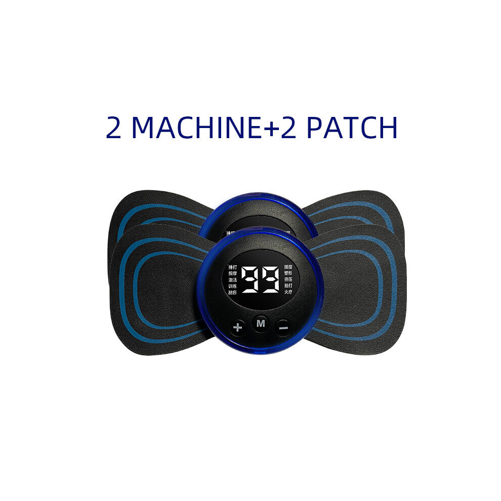 Dechoicelife (A-2 Pcs No Box) Lcd Display Ems Neck Stretcher Electric Massager Cervical Vertebra Massage Patch For Muscle Pain Relief And Shoulder Relaxation