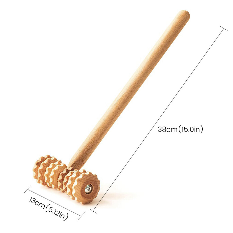 Dechoicelife (A-1Pc) Wood Therapy Roller Massage Tool Maderoterapia Masajeador Anti Cellulite Slimming Gua Sha Massager For Body Trigger Point Stick