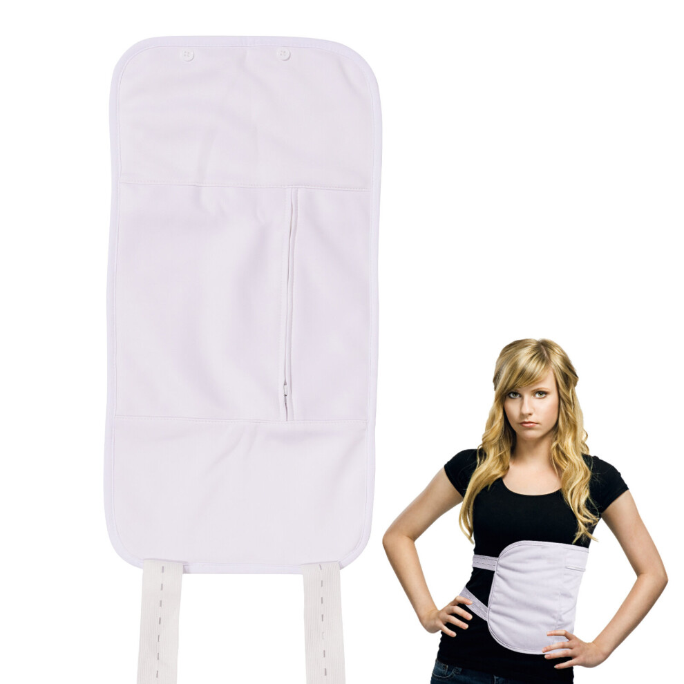 Dechoicelife (A-White) Castor Oil Pack Organic Castor Oil Compression Wrap Reusable Castor Oil Self Conditioning Aid For Liver Abdomen Muscles To