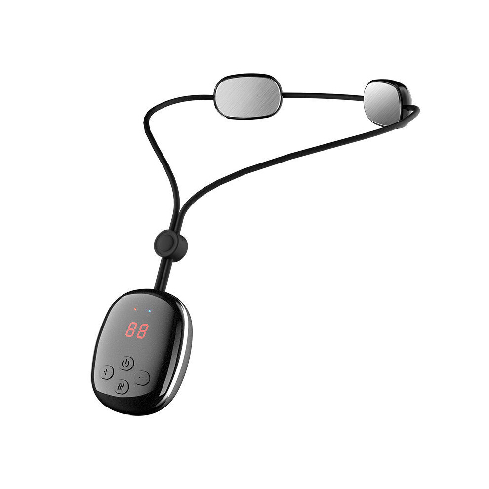Dechoicelife (A-B) Portable Neck Massager Smart Electric Cervical Spine Massage Pendant Mini Vibrating Neck Massager With Ems And Hot Compress