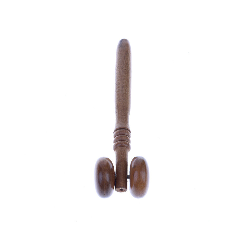 Dechoicelife (A-Chocolate) 1Pcs Triangle Trigeminal Body Relax Fragrant Wood Neck Shiatsu Reflexology Wooden Spa Therapy Massager For Blood Circulation