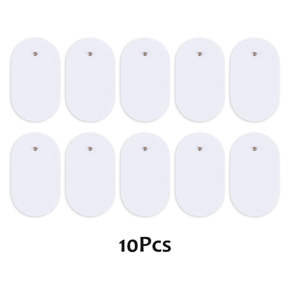 Dechoicelife (A-10Pcs 4X6cm(5 Pack)) Multiple Sizes Tens Electrodes Pads Ems Eletric Muscle Stimulator Physiotherapy Accessories Reusable Self Adhesive Massage Pat
