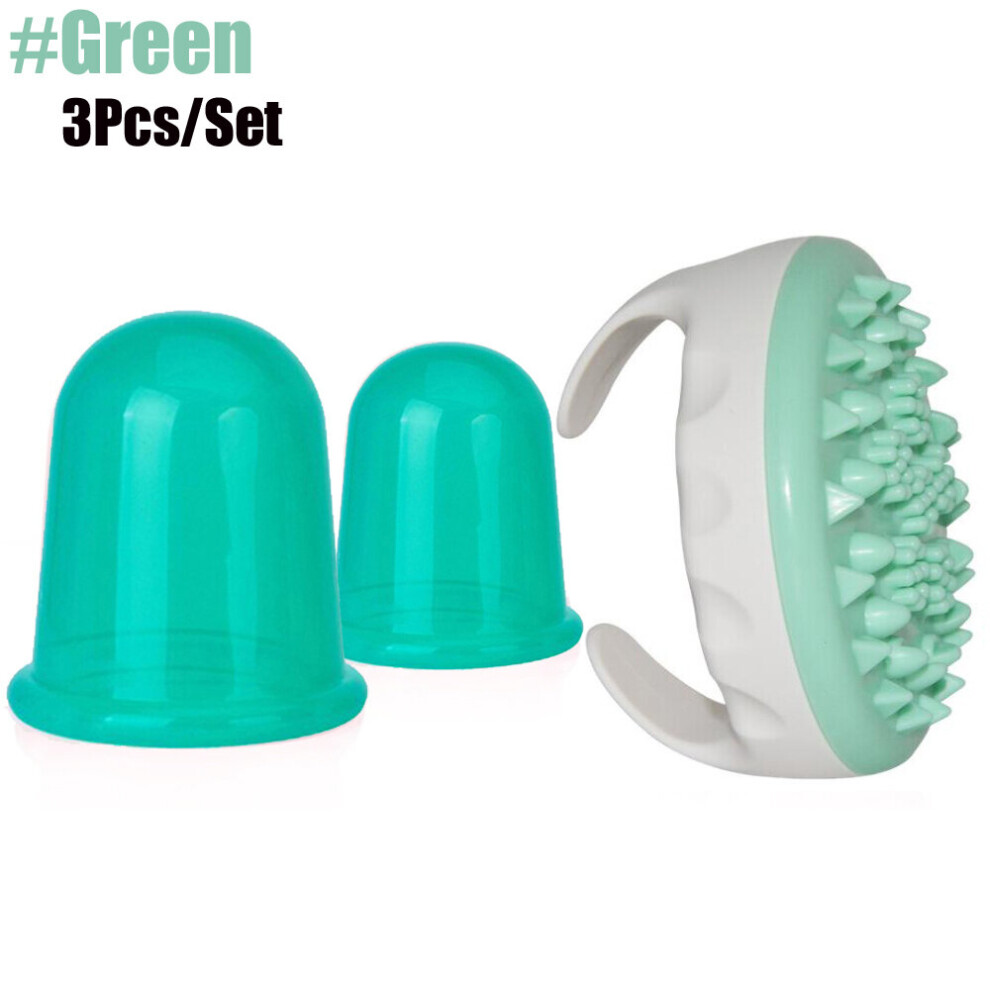 Dechoicelife Green (A-) Silicone Suction Cups, Anti Cellulite Cupping Set, Anti Cellulite Vacuum, Cupping Therapy Set Silicone,Cellulite Cupping Therapy