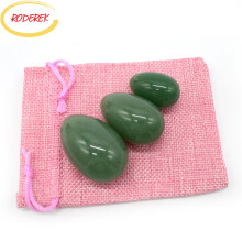 (a-30X20mm) Drilled Jade Eggs From Natural Aventurine Jade Yoni Eggs Kegel Health Exercise Stone Massager For Women