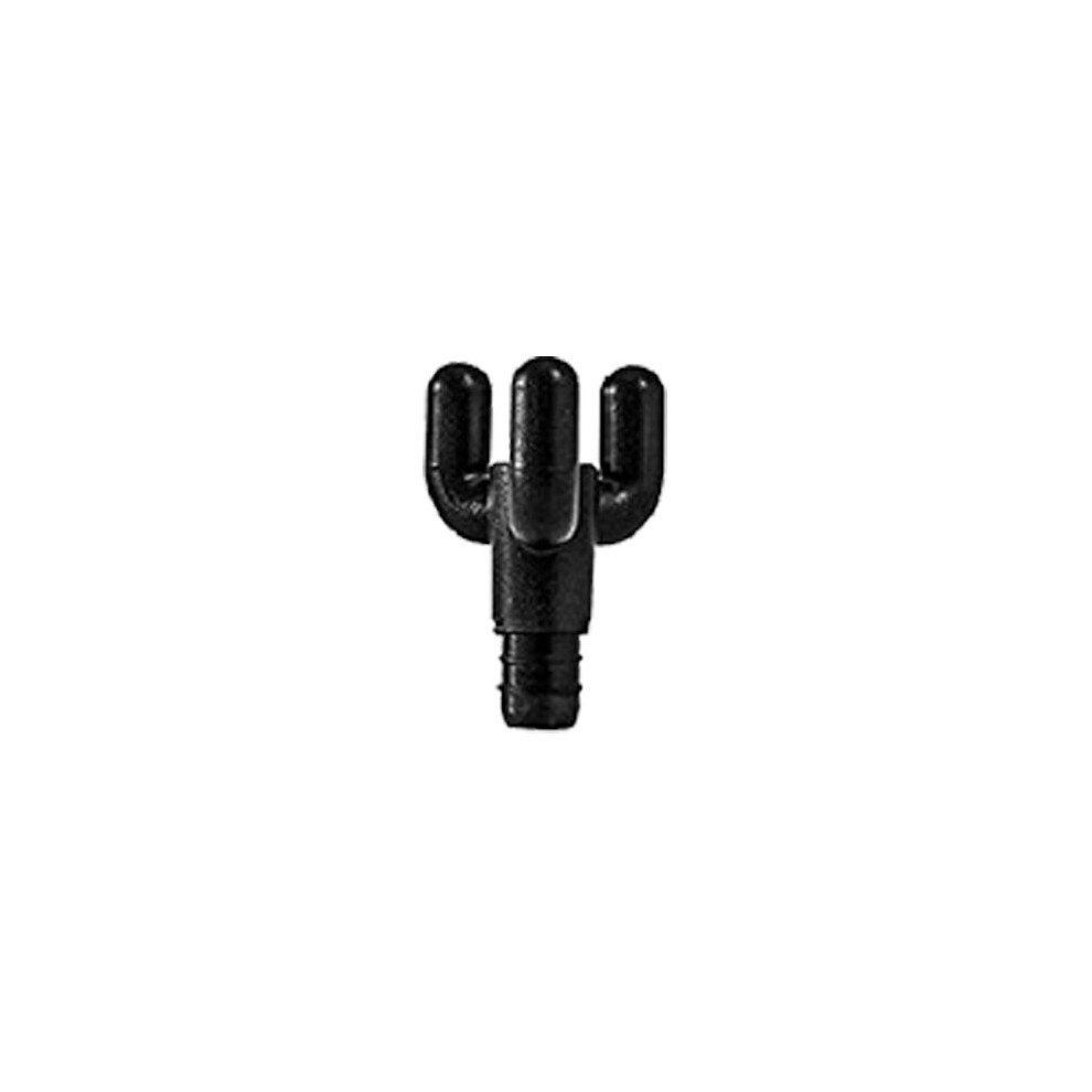 Dechoicelife (A-18Mm-Black-B14) Massage Gun Head Vibrating Fascia Gun Accessories Silicone Head Lengthened Fascia Massage Gun Striking Vibrator