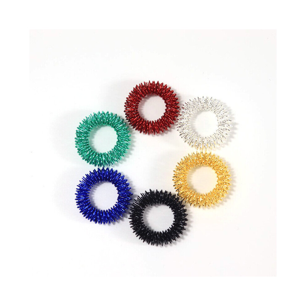 Dechoicelife (A-B-5Pcs Random) 5Pcs/Lot Finger Massage Ring Acupuncture Ring Health Care Body Massager Relax Hand Massage Tool