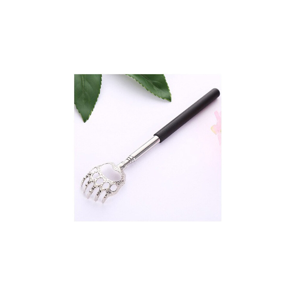 Dechoicelife Black (A-Bear Scratch ) Stainless Steel Back Scratcher Telescopic Scratching Back Scratcher Massager Scraper Extendable Telescoping Itch Health Hackle