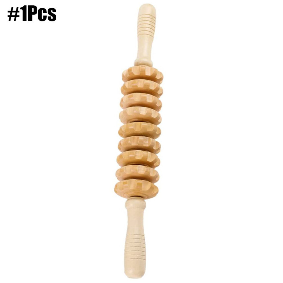 Dechoicelife (A-1Pcs) Wood Therapy Massage Tools Gua Sha Lymphatic Drainage Massager Maderoterapia Kit For Release Cellulite Sore Muscle Roller Board