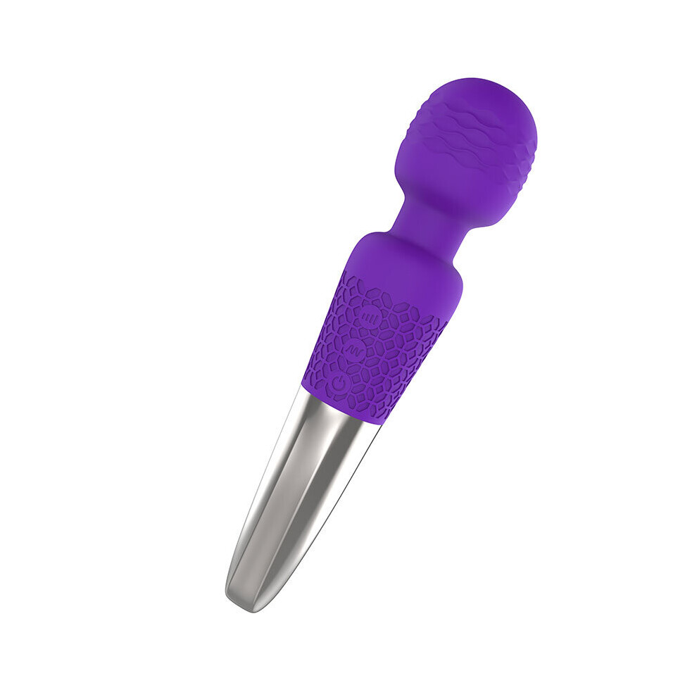 Dechoicelife (A-Purple) Cordless Massager 8 Powerful Speeds 20 Vibration Modes, Waterproof Rechargeable Massager For Therapeutic Muscle Aches Recovery
