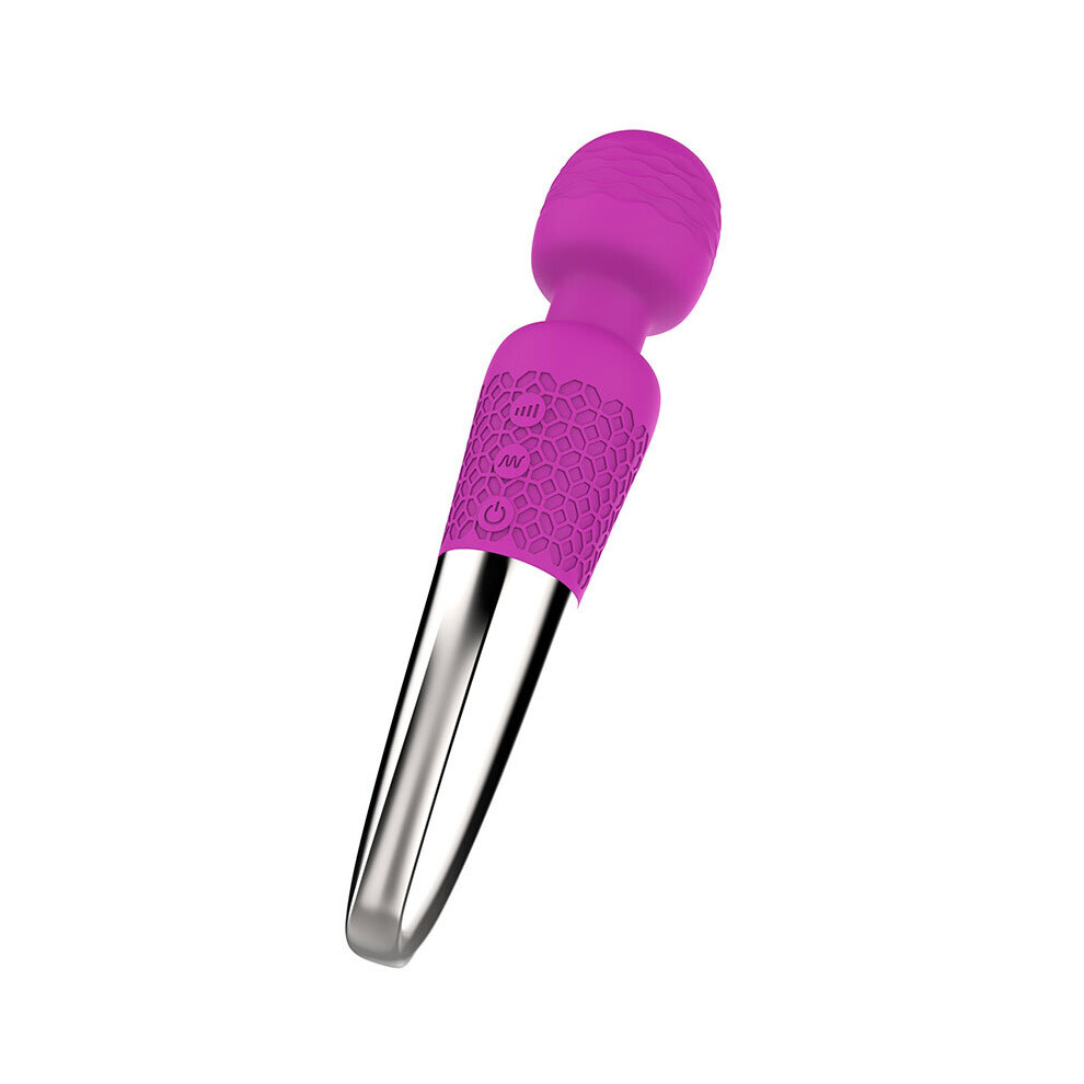 Dechoicelife (A-Rose) Cordless Massager 8 Powerful Speeds 20 Vibration Modes, Waterproof Rechargeable Massager For Therapeutic Muscle Aches Recovery
