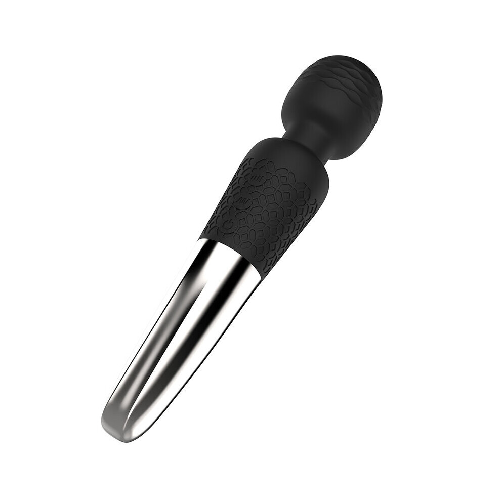 Dechoicelife (A-Black) Cordless Massager 8 Powerful Speeds 20 Vibration Modes, Waterproof Rechargeable Massager For Therapeutic Muscle Aches Recovery