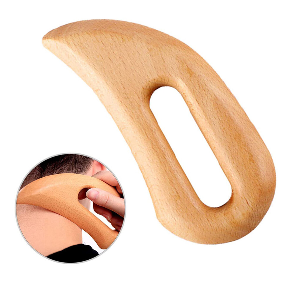 Photos - Massager  Lymphatic Drainage  Wooden Gua Sha Scraper Body Acupressure Physical Therapy Tool Anti Cellulite Re(a-Style F-1PCS)