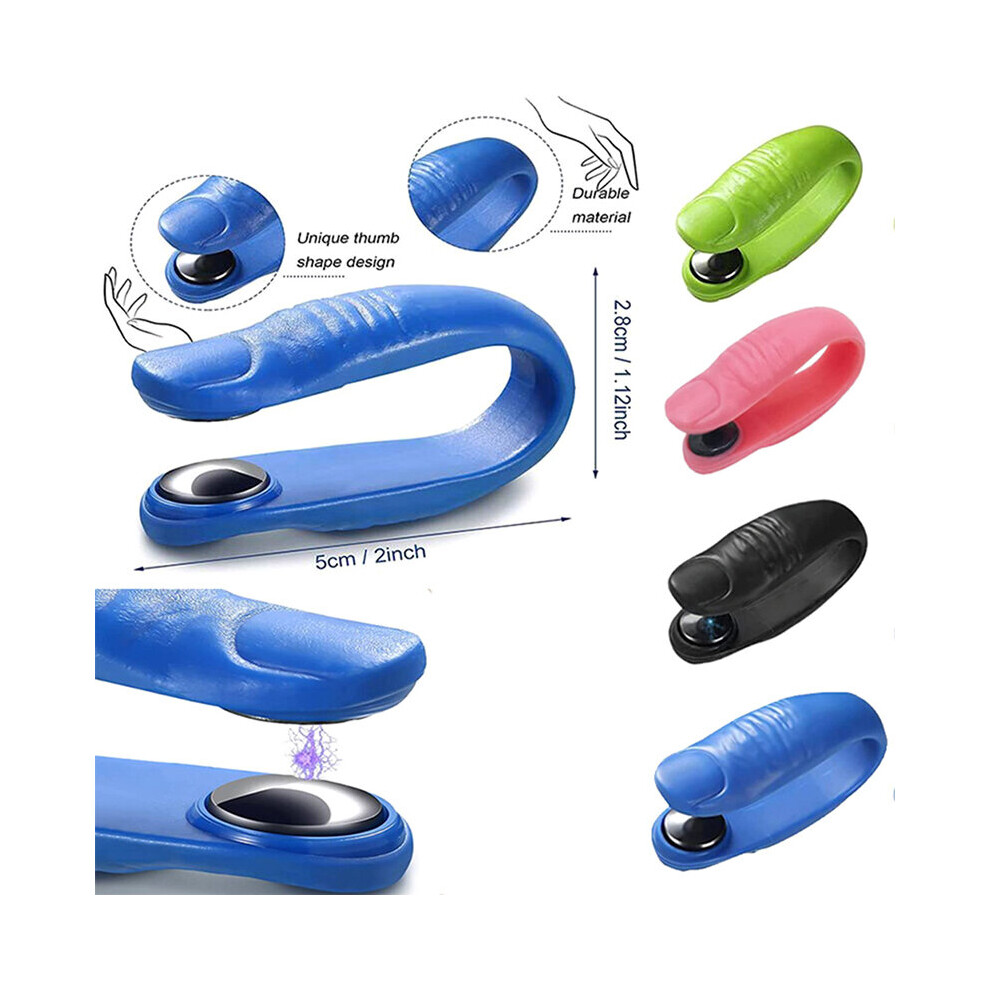Dechoicelife Green (A-) Magnetic Finger Joint Tiger Point Massage Clip Hand Meridian Massager Acupressure Clip For Thumbs Headache Blood Circulation