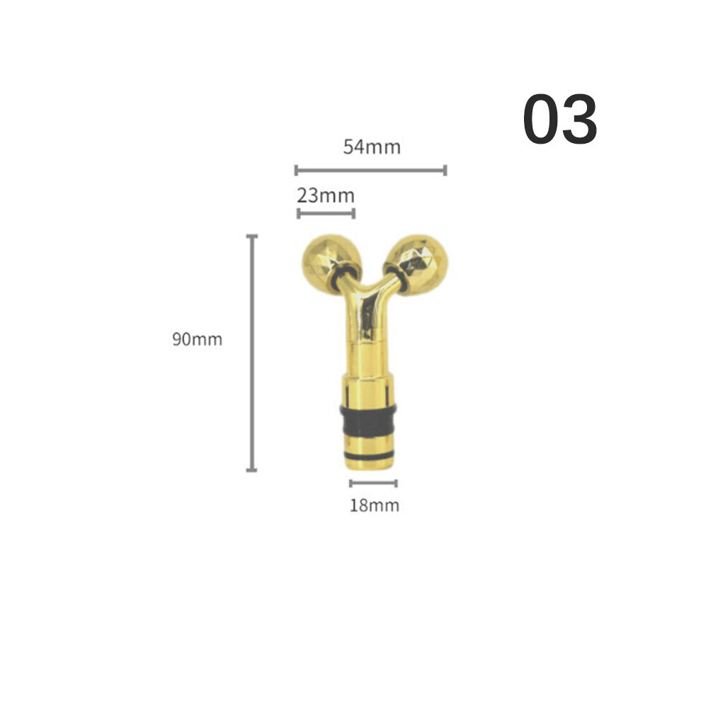 Dechoicelife (A-N3) Tdiepf Fascia Gun Massage Head Metal Muscle Stimulator Body Relaxation Shaping Exercise Fascia Gun Replacement Gun Massage Head