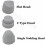 Shockwave Therapy Machine Accessories Shock Wave Device Erectile Dysfunction Treatment Three-Piece Silicone Head 2021 New 3