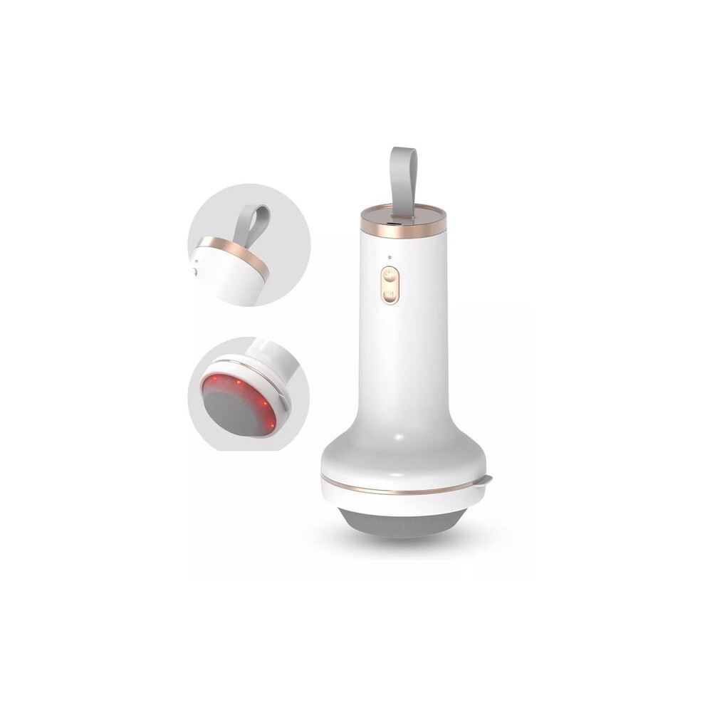Dechoicelife (A-White) Electric Infrared Massager 8 In 1 Fat Burning Whole Body Handheld Cervical Spine Waist Leg Wireless Charging Beat Massage Stick
