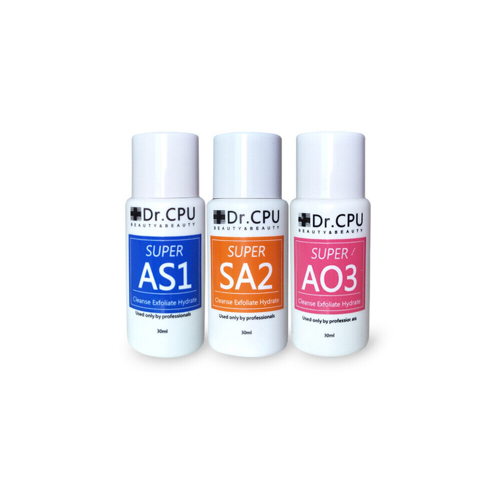 Dechoicelife (A-3Pcs 30Ml) Aqua Peel Solution Skincare Liquid/Serum For Oxygen Jet Small Bubble Hydrafacial Machine As1 Ao3 Sa2 Solution Serum 400Ml Per