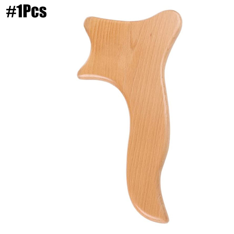 Dechoicelife (A-Auburn) Wood Therapy Massage Tools Gua Sha Lymphatic Drainage Massager Maderoterapia Kit For Release Cellulite Sore Muscle Roller Board