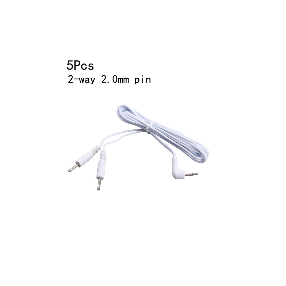 Dechoicelife (A-2-Ways Pin) 5Pcs/Lot Massager Accessories Electrode Pads Tens Cable Acupuncture Digital Therapy Health Pads For Massager