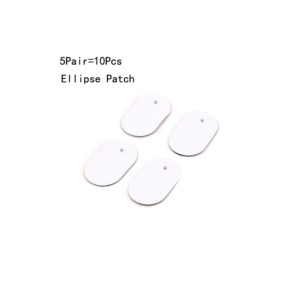 Dechoicelife (A-Ellipse Patch) 5Pcs/Lot Massager Accessories Electrode Pads Tens Cable Acupuncture Digital Therapy Health Pads For Massager