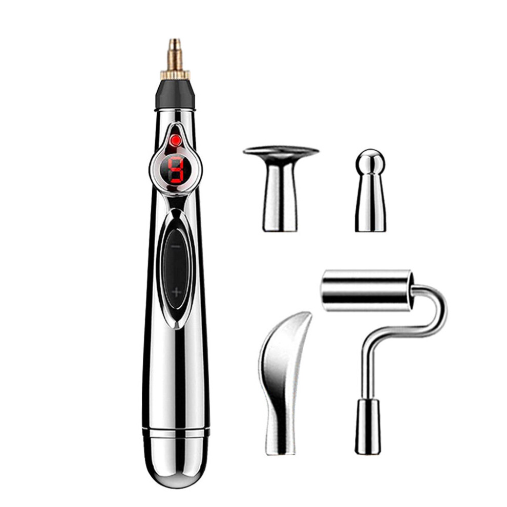 Dechoicelife (A-5 Head Set) Acupuncture Massage Pen Electric Muscle Stimulator Pulse Massager For Face Lift Devices Roller Massager Energy Pen Pain Relief