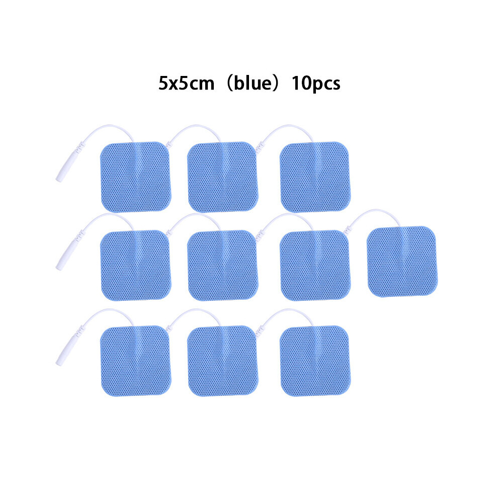 Dechoicelife Blue (A-10Pcs 5X5cm ) Tens Electrodes Digital Therapy Machine Electrode Pads For Digital Therapy Machine Body Massager Replacement Acupuncture Pads