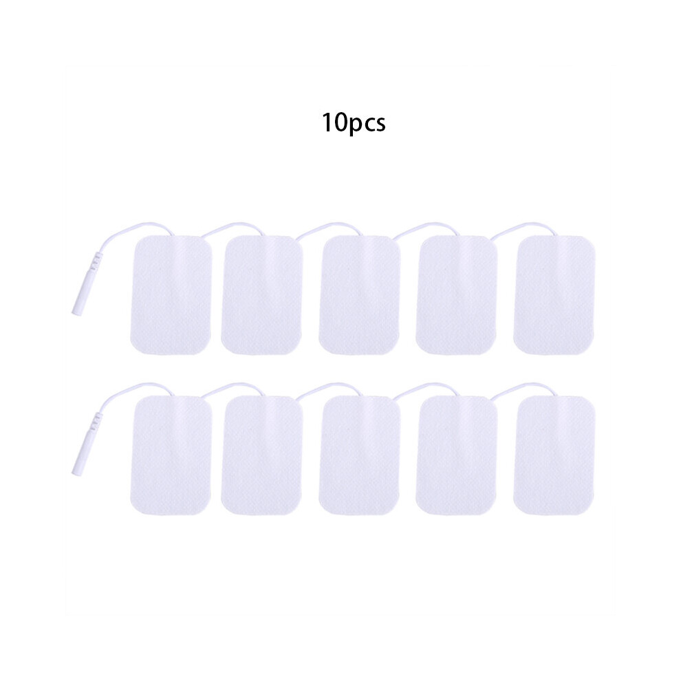 Dechoicelife White (A-10Pcs 4X6cm ) Tens Electrodes Digital Therapy Machine Electrode Pads For Digital Therapy Machine Body Massager Replacement Acupuncture Pads