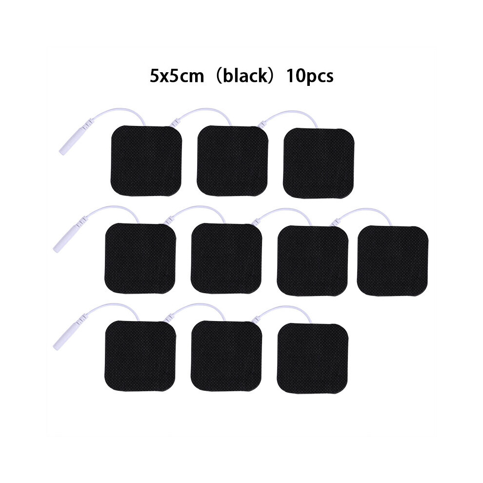 Dechoicelife Black (A-10Pcs 5X5cm ) Tens Electrodes Digital Therapy Machine Electrode Pads For Digital Therapy Machine Body Massager Replacement Acupuncture Pads